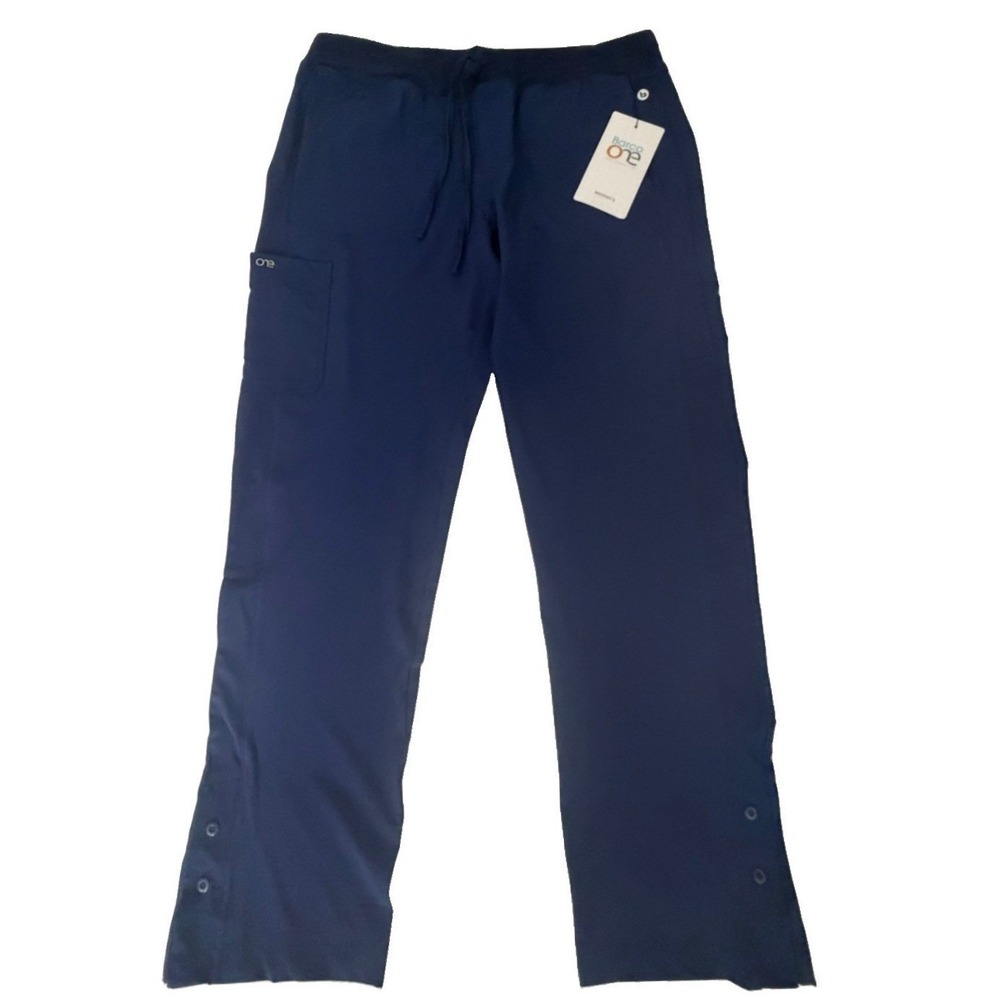 BARCO One 5205 4 Pkt Knit Waist Seamed Pant Indigo Size M Petite New